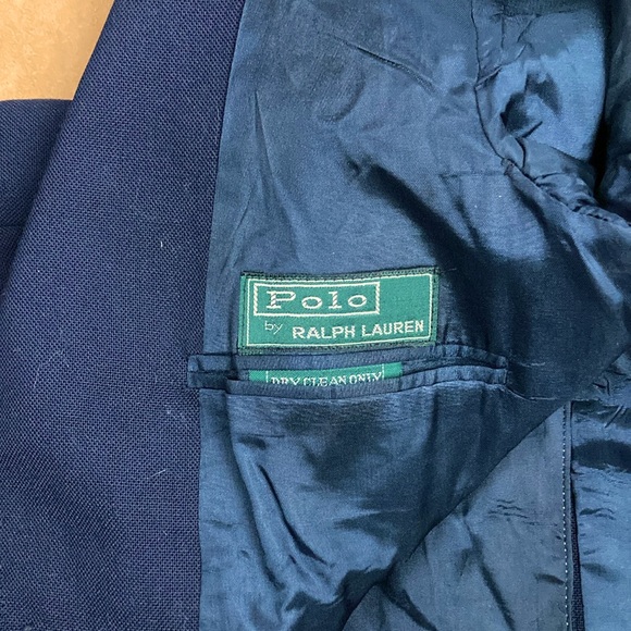 Size 8 Kids Polo by Ralph Lauren Gold Buttons Navy Blazer Jacket - Picture 5 of 8
